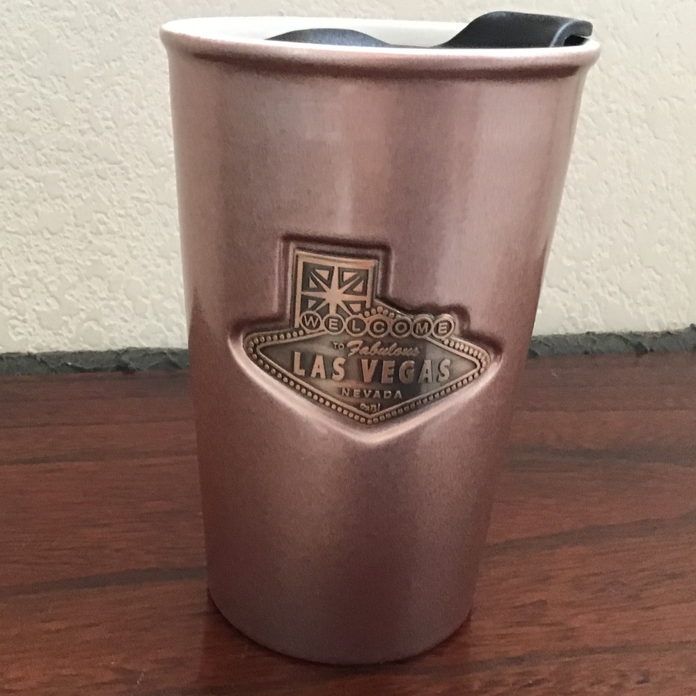 COFFEE/TEA Beverage CUP with Lid - Las Vegas